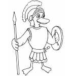 Roman Duckling Soldier