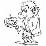 Werewolf With Pumpkin