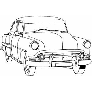 Classic Reliable Car Coloring Sheet 