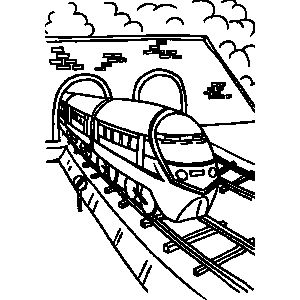 Train Coloring Sheet 