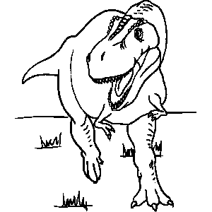 T-Rex Coloring Sheet 