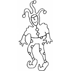 Jester Coloring Sheet 