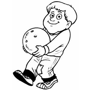 Bowler With Heavy Ball Coloring Sheet 