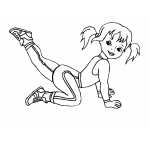 Girl Exercising