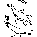 Dinosaur Underwater