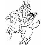 Boy Riding Pegasus