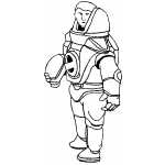 Man In Space Suit