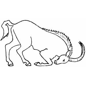 Angry Ibex Coloring Sheet 