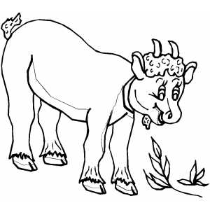 Goat Kid Coloring Sheet 