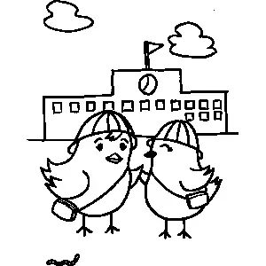 Chicks Coloring Sheet 