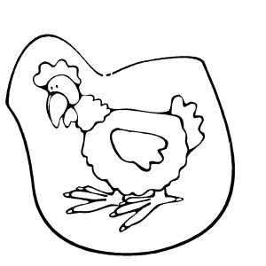 Cock Coloring Sheet 