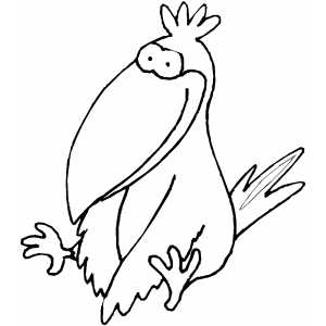 Happy Crow Coloring Sheet 