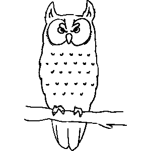 Owl Coloring Sheet 