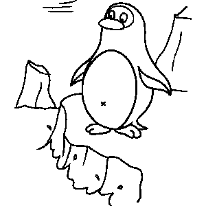 Penguin Coloring Sheet 