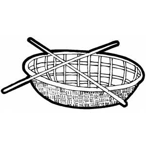 Boat With Oars Coloring Sheet 