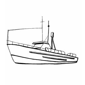 Cargo Ship Coloring Sheet 