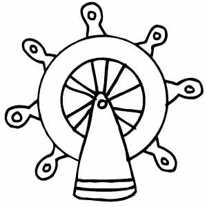 Wheel Coloring Sheet 