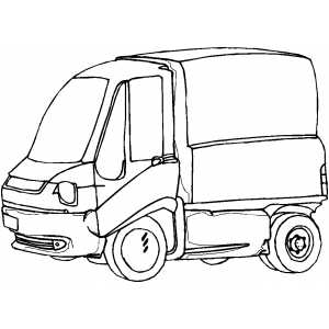 Garbage Truck Coloring Sheet 