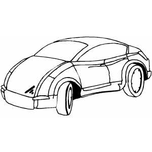 Modern Sport Car Coloring Sheet 