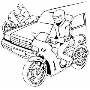 Motorcade Coloring Sheet 