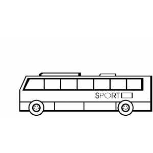 Sport Bus Coloring Sheet 