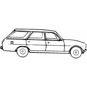 Wagon Coloring Sheet 