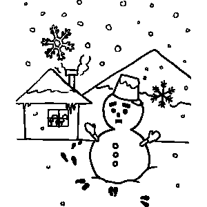 Snowman Coloring Sheet 