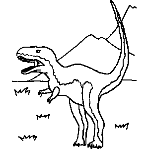 T-Rex 2 Coloring Sheet 