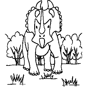 Tricerotops Coloring Sheet 