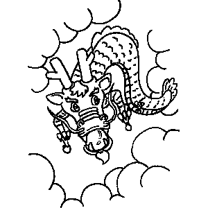 Dragon Coloring Sheet 