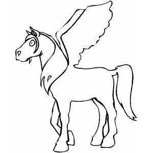 Pegasus Coloring Sheet 