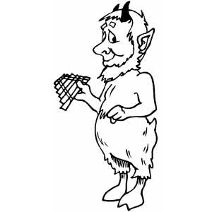 Satyr Coloring Sheet 