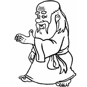 Old Wizard Coloring Sheet 