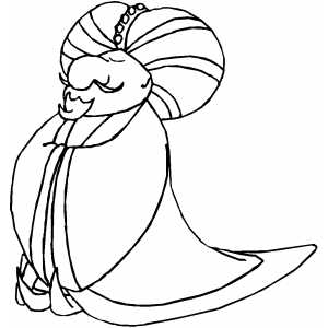 Proud Sultan Coloring Sheet 