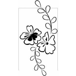 Flowers Background Coloring Sheet 