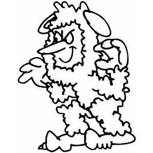 Sheep Costume Coloring Sheet 