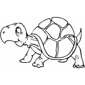 Dreaming Turtle Coloring Sheet 