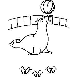 Seal Coloring Sheet 