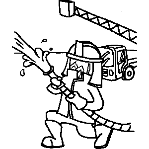 Fire Fighter Coloring Sheet 