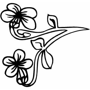 Flowers1 Coloring Sheet 