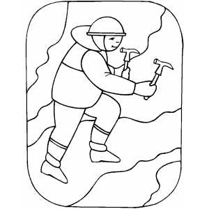 mountain climber coloring pages