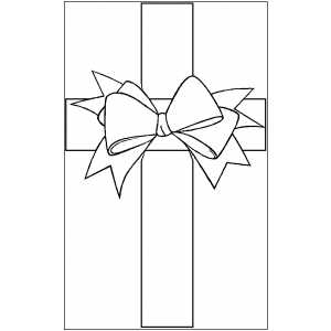 Bow Frame Coloring Sheet 