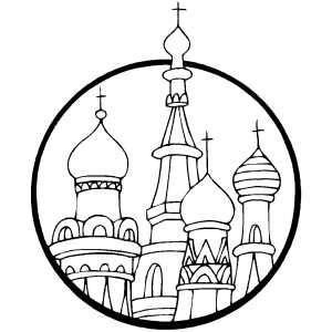 Saint Basils Cathdral Coloring Sheet 