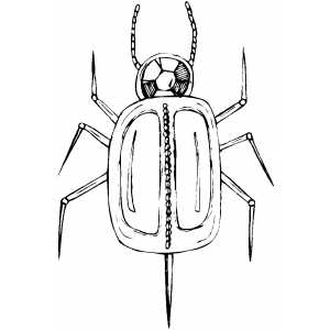 Mechanical Bug Coloring Sheet 