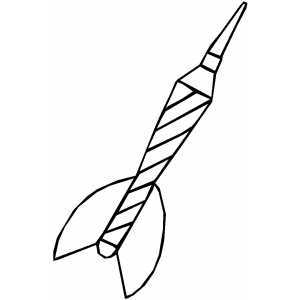 Thick Dart Coloring Sheet 