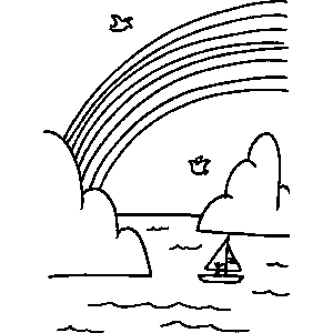 Rainbow Coloring Sheet 