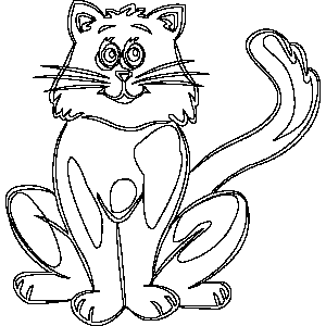 Cat 1 Coloring Sheet 