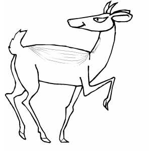 Sinister Antelope Coloring Sheet 