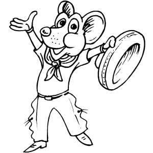 Spanish Mouse Macho Coloring Sheet 