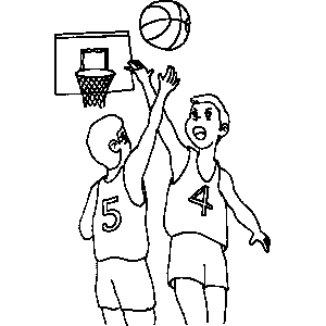 Basketball Coloring Sheet